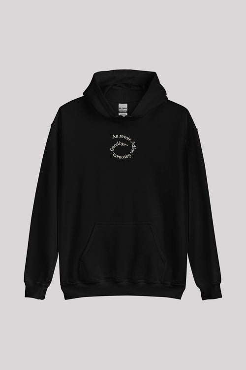 Au Revoir Embroidered Hoodie