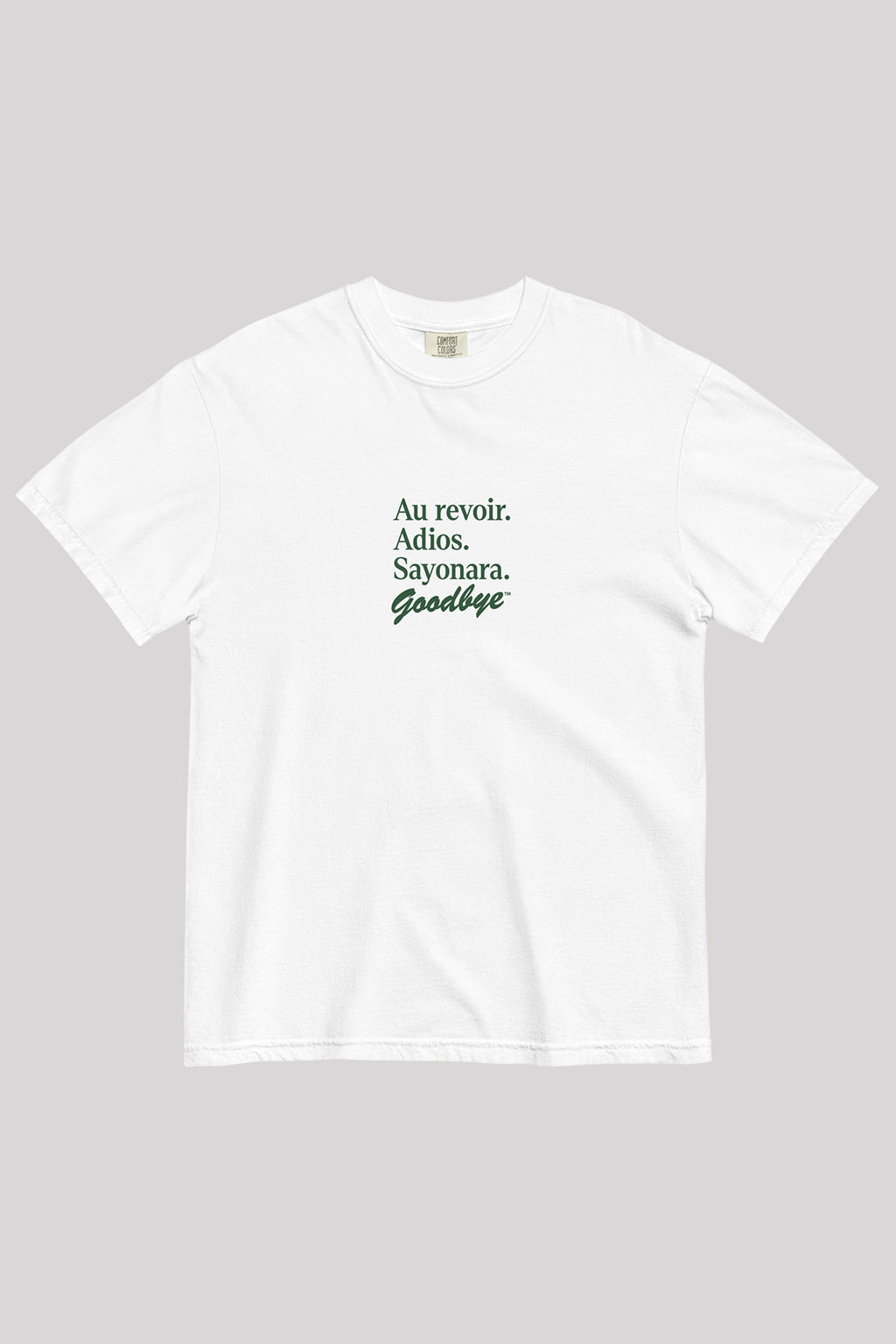 Au Revoir Tee White