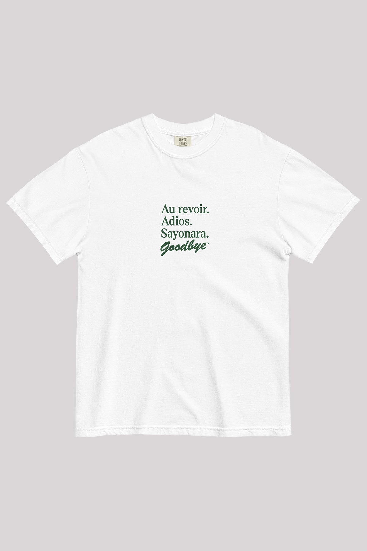 Au Revoir Tee White