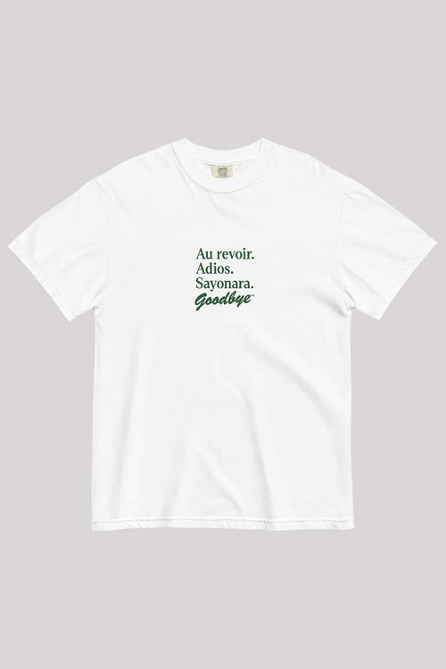 Au Revoir Tee White