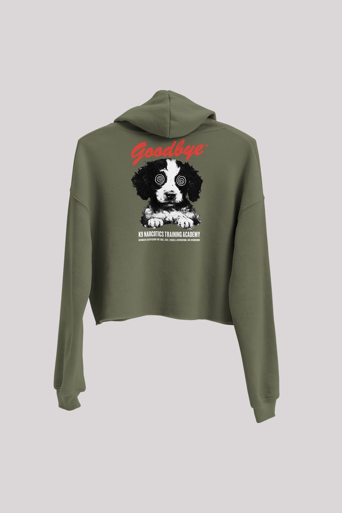 Drug Dog Crop Hoodie