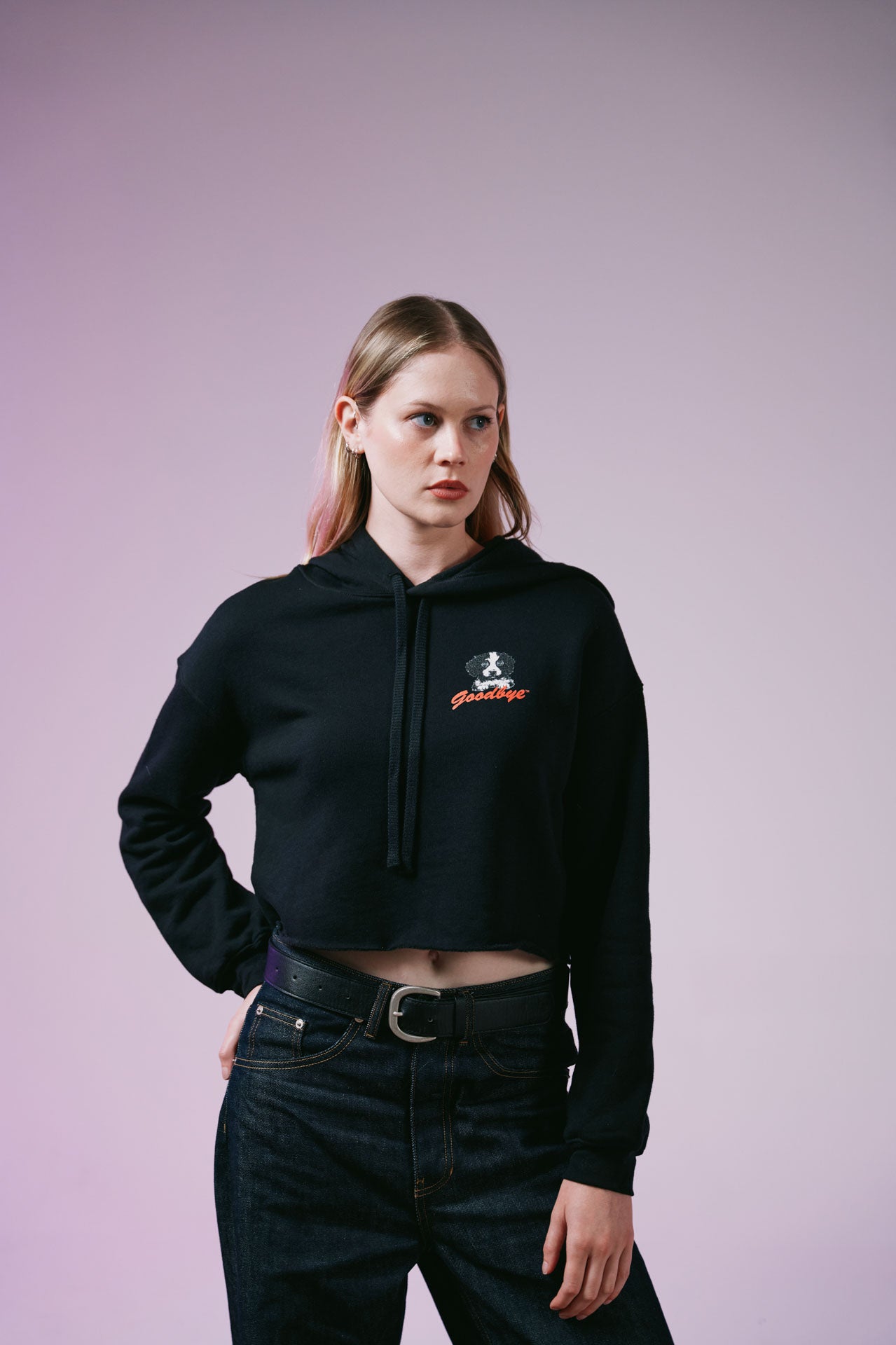 Drug Dog Crop Hoodie
