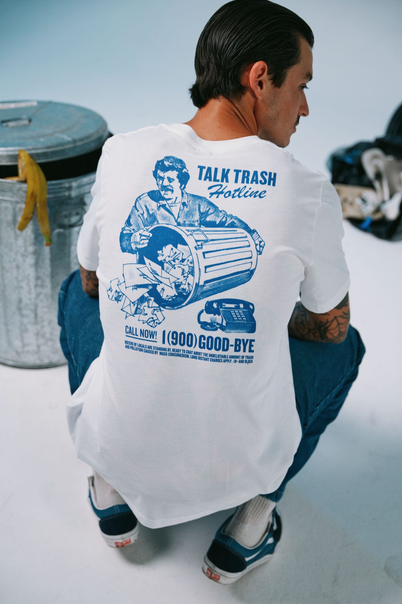 Talk Trash Tee White