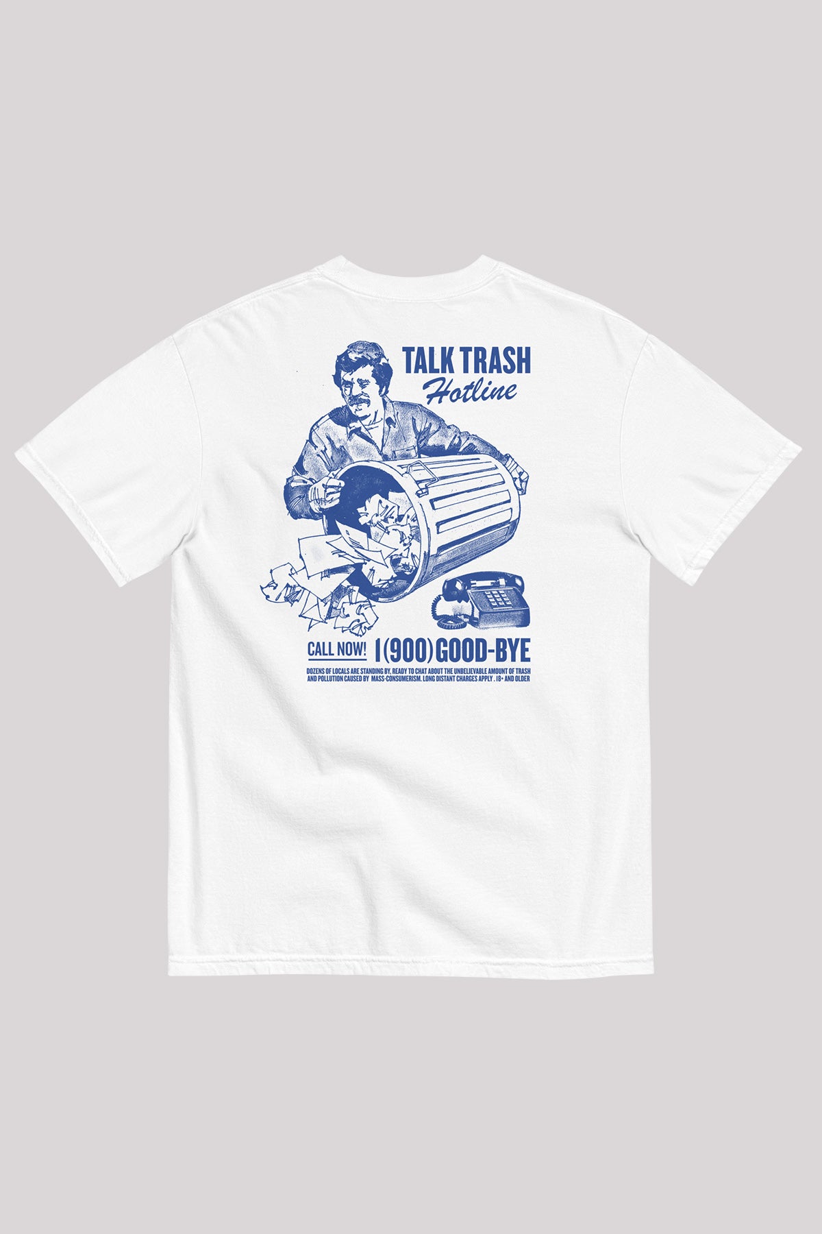 Talk Trash Tee White